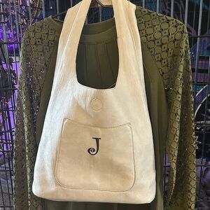 Elegant White Tote Bag